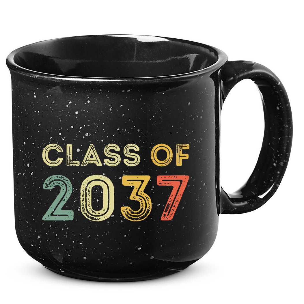 Vintage Class Of 2037 Graduation Senior 2037 15oz Campfire Ceramic Mug