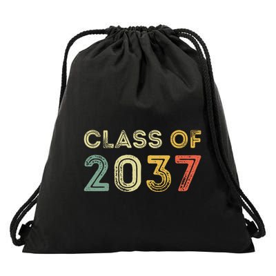 Vintage Class Of 2037 Graduation Senior 2037 Drawstring Bag