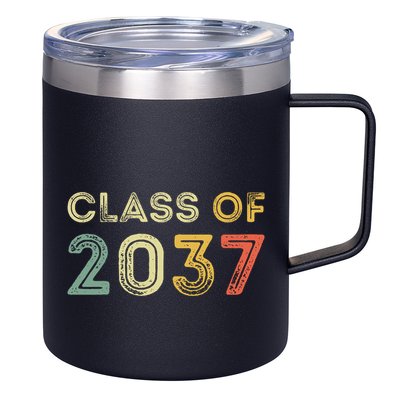 Vintage Class Of 2037 Graduation Senior 2037 12oz Stainless Steel Coffee Mug