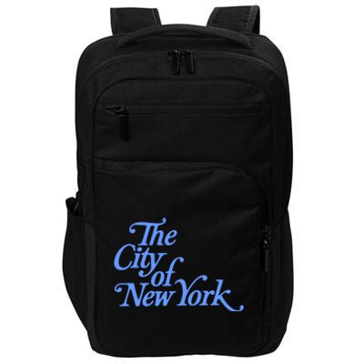 Vintage City Of New York Gift Blue Palette 2 Gift Impact Tech Backpack