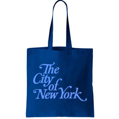 Vintage City Of New York Gift Blue Palette 2 Gift Tote Bag