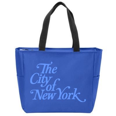 Vintage City Of New York Gift Blue Palette 2 Gift Zip Tote Bag