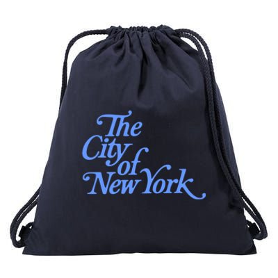 Vintage City Of New York Gift Blue Palette 2 Gift Drawstring Bag