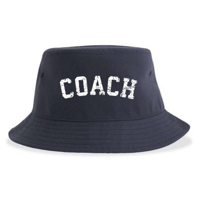 Vintage Coach Old Retro Coachs Gift Sports Tee Sustainable Bucket Hat