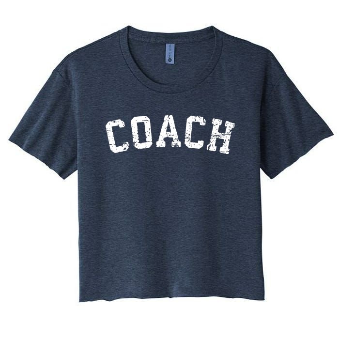 Vintage Coach Old Retro Coachs Gift Sports Tee Women's Crop Top Tee