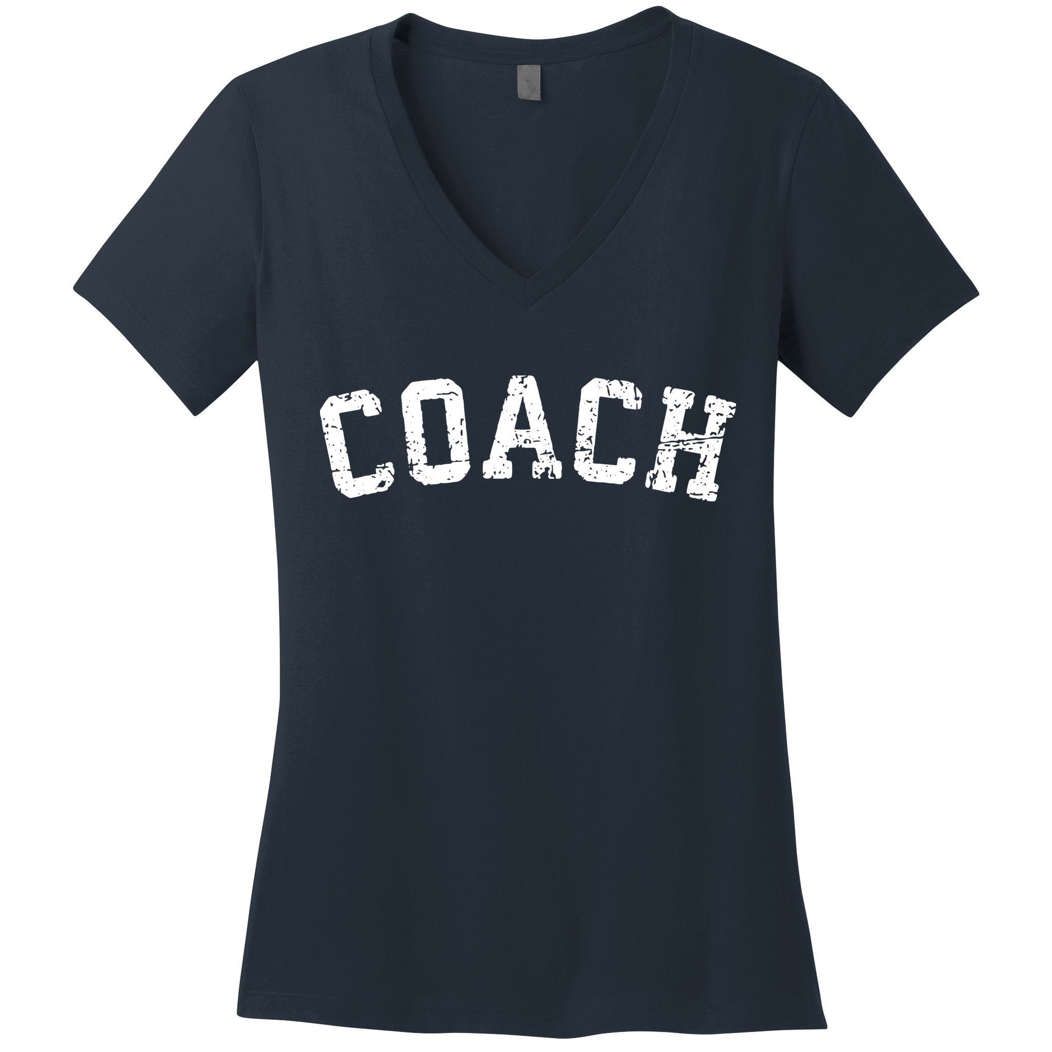 Vintage Coach Old Retro Coachs Gift Sports Tee Women's V-Neck T-Shirt