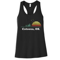 Vintage Catoosa Oklahoma Home Souvenir Print Women's Racerback Tank