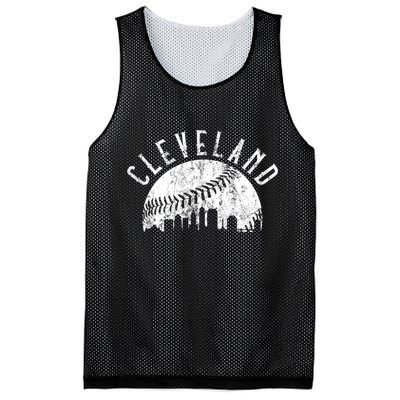 Vintage Cleveland Ohio Skyline Apparel Mesh Reversible Basketball Jersey Tank