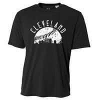 Vintage Cleveland Ohio Skyline Apparel Cooling Performance Crew T-Shirt