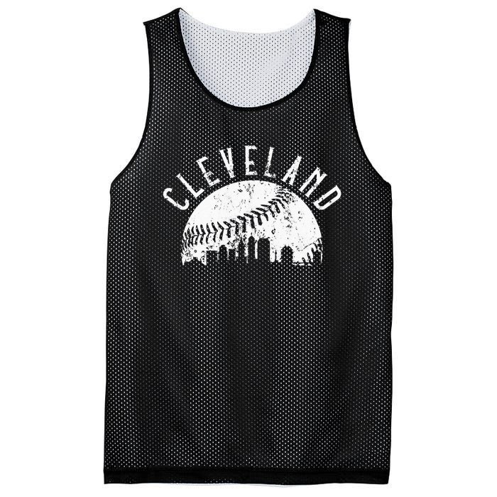 Vintage Cleveland Ohio Skyline Apparel Mesh Reversible Basketball Jersey Tank