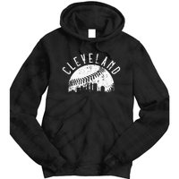 Vintage Cleveland Ohio Skyline Apparel Tie Dye Hoodie