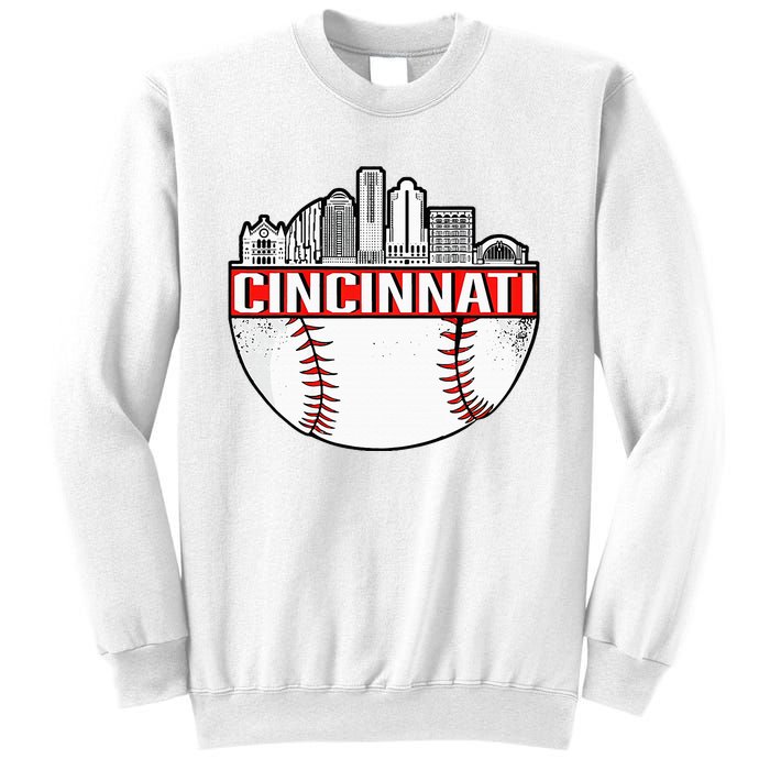 Vintage Cincinnati Ohio Skyline Sweatshirt