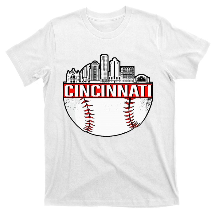 Vintage Cincinnati Ohio Skyline T-Shirt