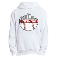 Vintage Cincinnati Ohio Skyline Urban Pullover Hoodie