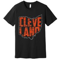 Vintage Cleveland Ohio Retro Souvenir Premium T-Shirt