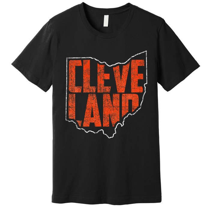 Vintage Cleveland Ohio Retro Souvenir Premium T-Shirt