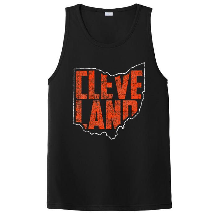 Vintage Cleveland Ohio Retro Souvenir PosiCharge Competitor Tank