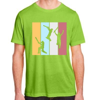 Vintage Cricket Player Sports Lover Team Coach Graphic Premium Adult ChromaSoft Performance T-Shirt