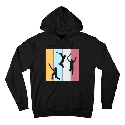 Vintage Cricket Player Sports Lover Team Coach Graphic Premium Hoodie