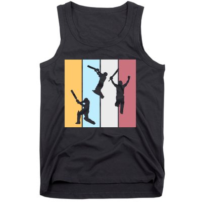 Vintage Cricket Player Sports Lover Team Coach Graphic Premium Tank Top