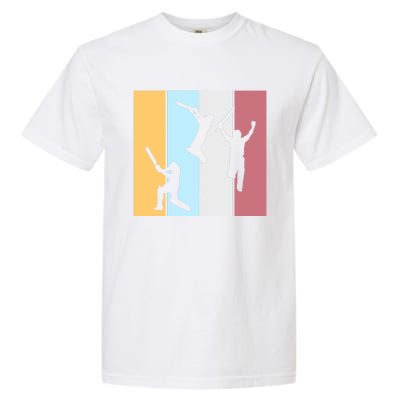 Vintage Cricket Player Sports Lover Team Coach Graphic Premium Garment-Dyed Heavyweight T-Shirt