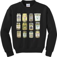 Vintage Canned Pickles Lovers Kids Sweatshirt