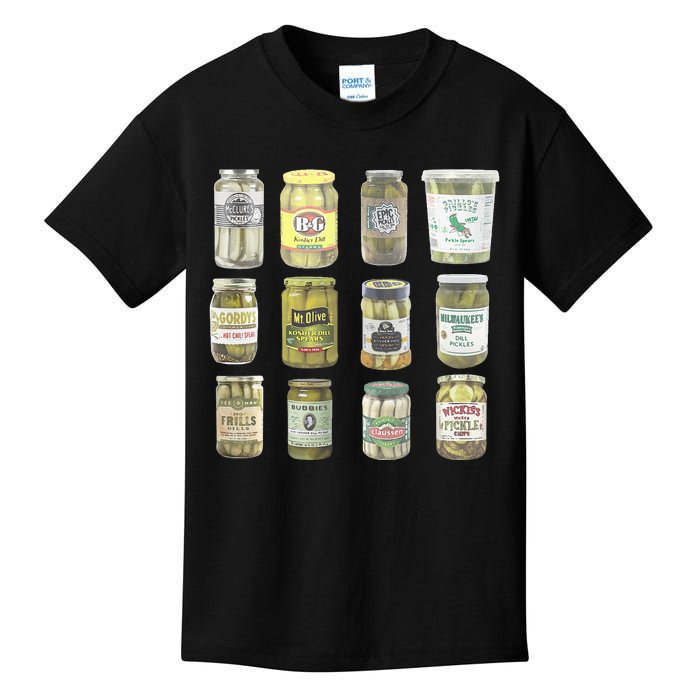 Vintage Canned Pickles Lovers Kids T-Shirt