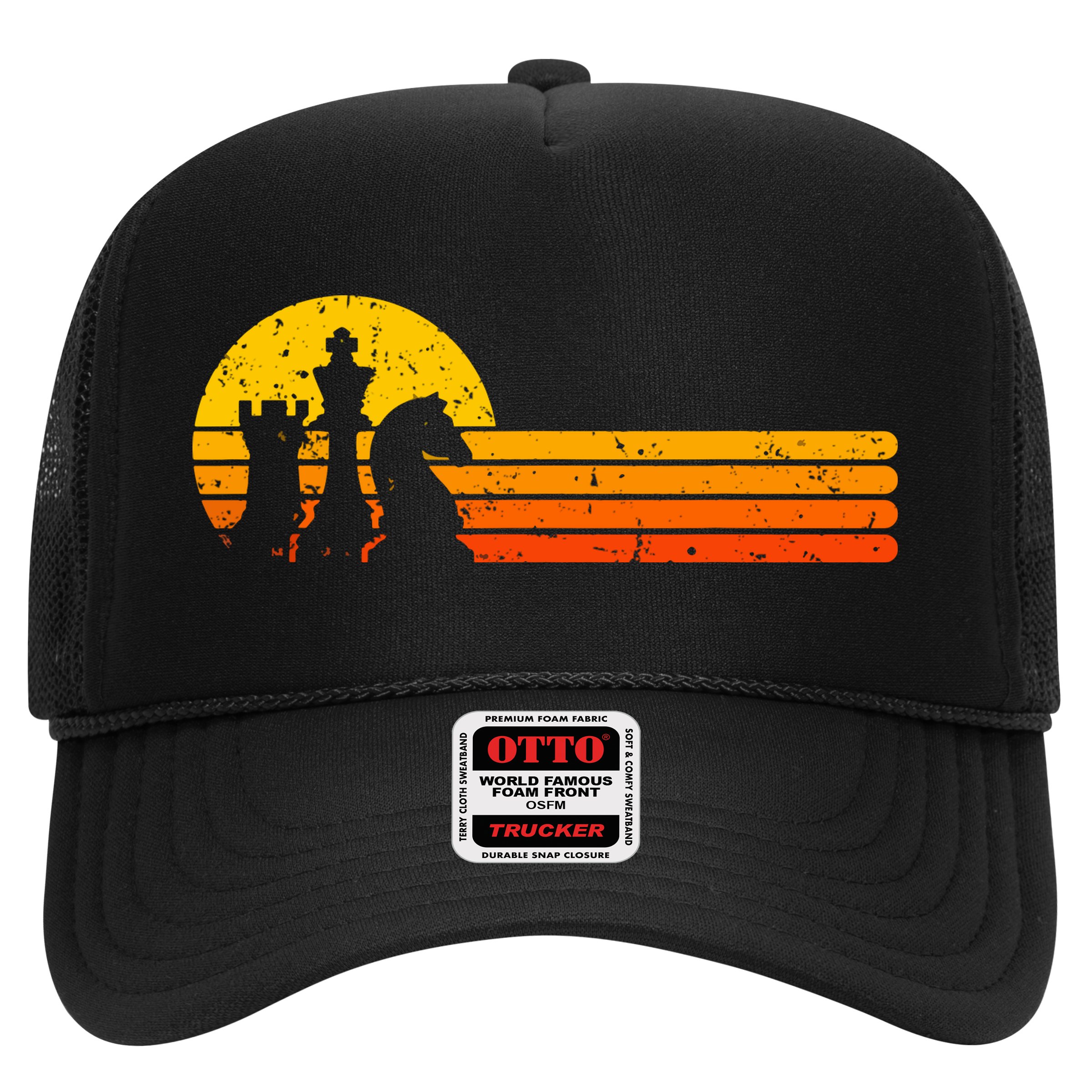 Vintage Chess Player Retro Sunset Design Chess Pieces Hat