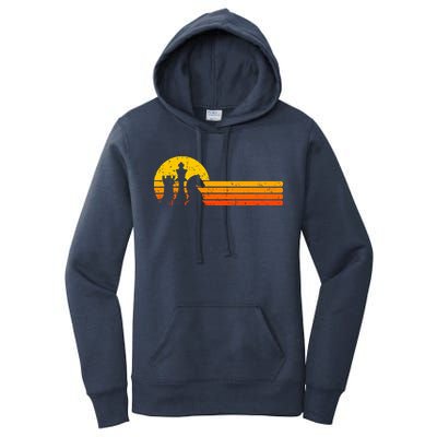 Vintage Chess Player Retro Sunset Design Chess Pieces Women's Pullover Hoodie