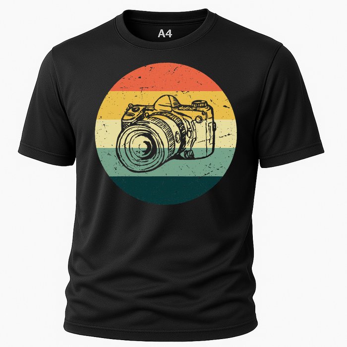 Vintage Camera Photographer Photography Gifts Retro Style Cooling Performance Crew T-Shirt