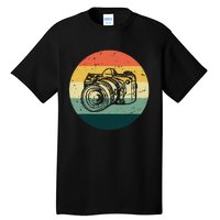 Vintage Camera Photographer Photography Gifts Retro Style Tall T-Shirt