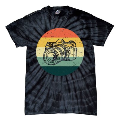 Vintage Camera Photographer Photography Gifts Retro Style Tie-Dye T-Shirt