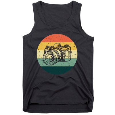 Vintage Camera Photographer Photography Gifts Retro Style Tank Top