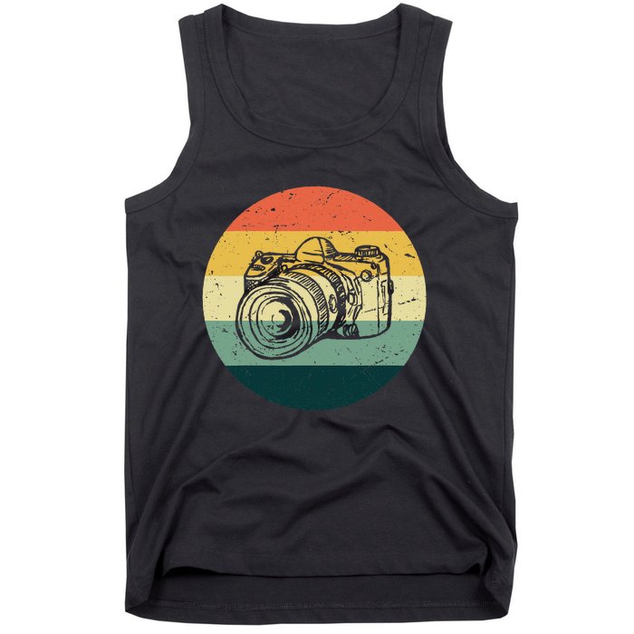 Vintage Camera Photographer Photography Gifts Retro Style Tank Top