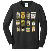 Vintage Canned Pickles Canning Season Pickle Jar Kids Long Sleeve Shirt