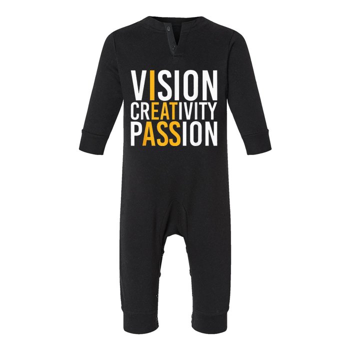 Vision Creativity Passion Infant Fleece One Piece