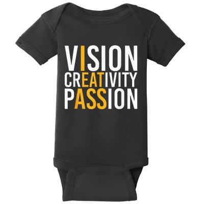 Vision Creativity Passion Baby Bodysuit