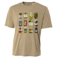 Vintage Canned Pickles Retro Canning Season Canned Pickles Cooling Performance Crew T-Shirt