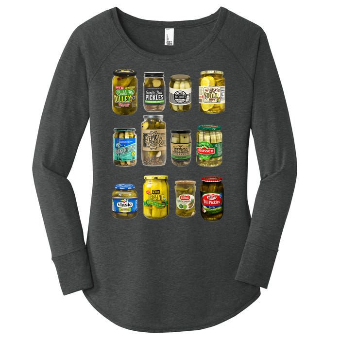 Vintage Canned Pickles Pickle Lovers Homemade Pickles Women's Perfect Tri Tunic Long Sleeve Shirt