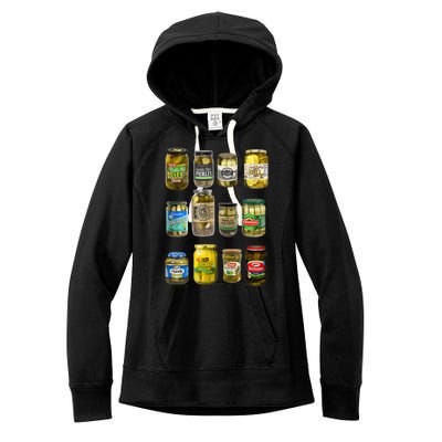 Vintage Canned Pickles Pickle Lovers Homemade Pickles Women's Fleece Hoodie