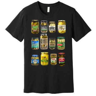 Vintage Canned Pickles Pickle Lovers Homemade Pickles Premium T-Shirt