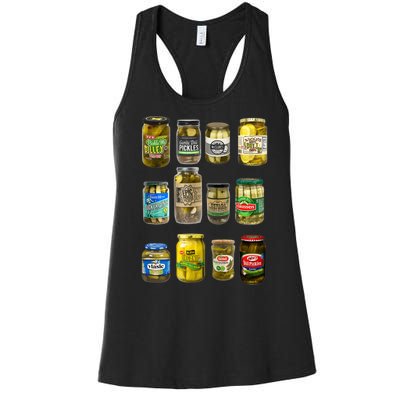 Vintage Canned Pickles Pickle Lovers Homemade Pickles Women's Racerback Tank