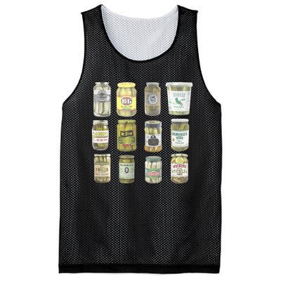 Vintage Canned Pickles Lovers Mesh Reversible Basketball Jersey Tank