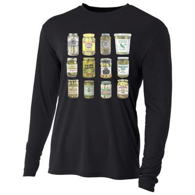 Vintage Canned Pickles Lovers Cooling Performance Long Sleeve Crew