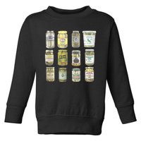 Vintage Canned Pickles Lovers Toddler Sweatshirt