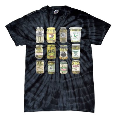 Vintage Canned Pickles Lovers Tie-Dye T-Shirt