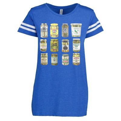 Vintage Canned Pickles Lovers Enza Ladies Jersey Football T-Shirt