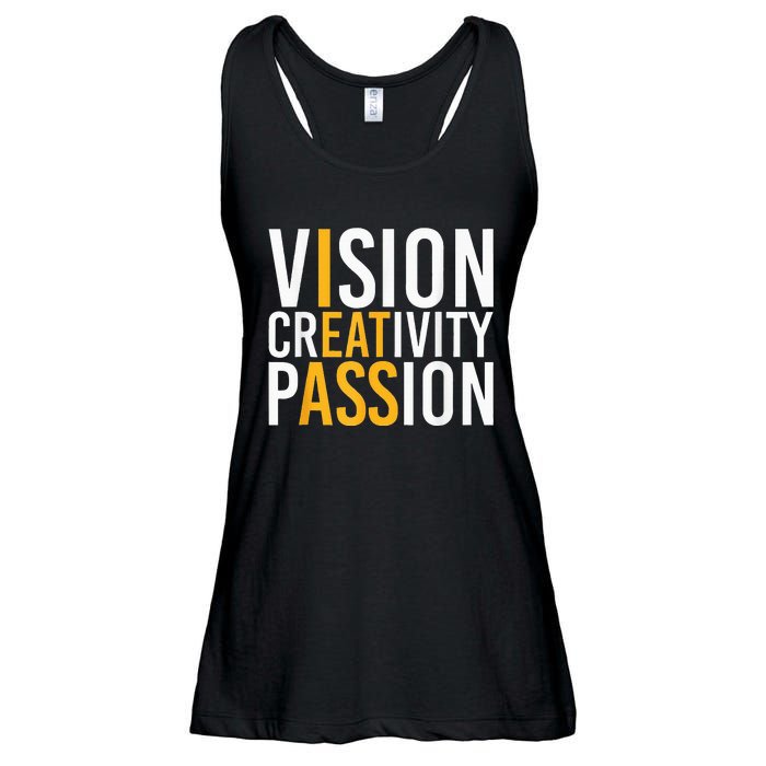 Vision Creativity Passion Ladies Essential Flowy Tank