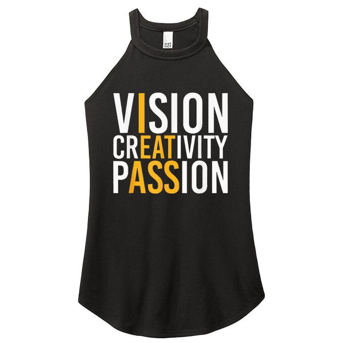 Vision Creativity Passion Women's Perfect Tri Rocker Tank