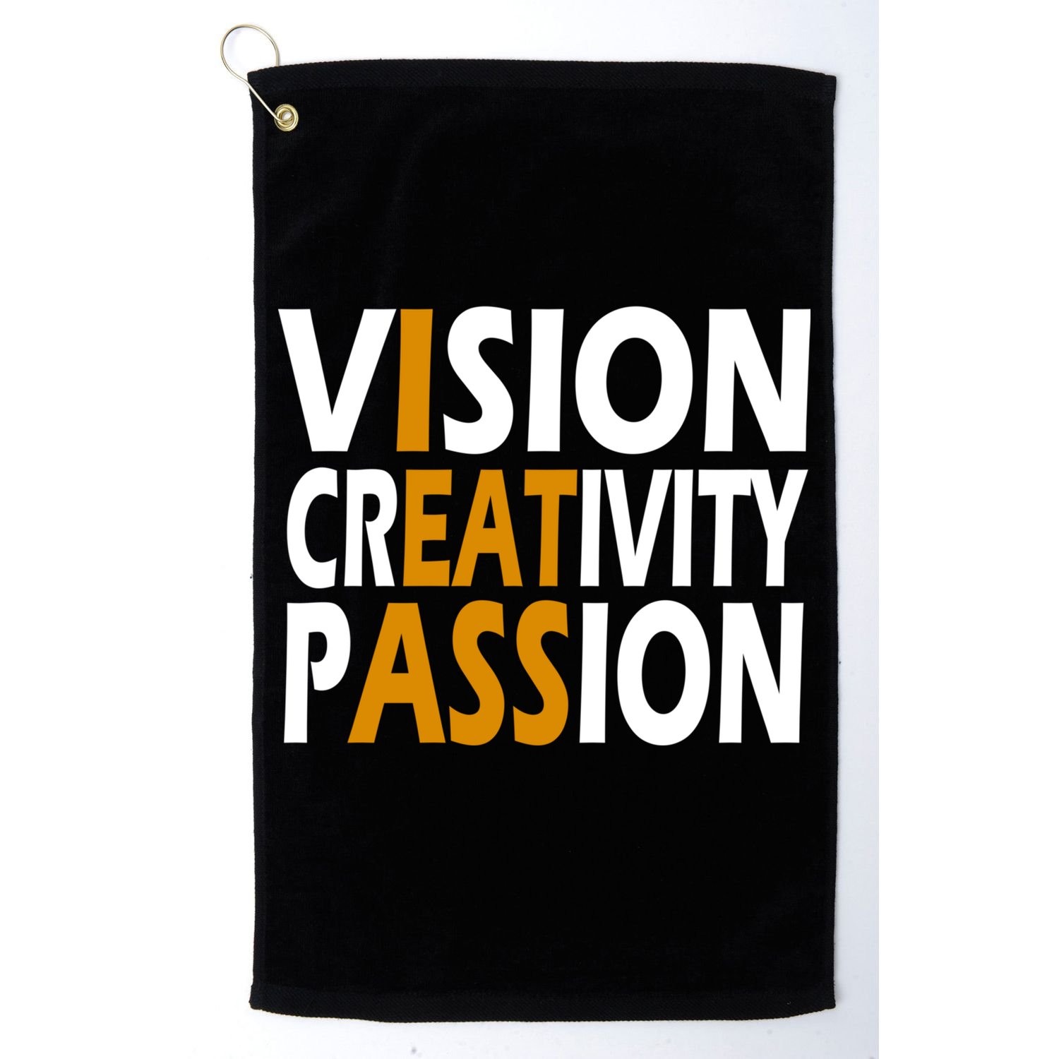 Vision Creativity Passion Funny Humor Golf Towel